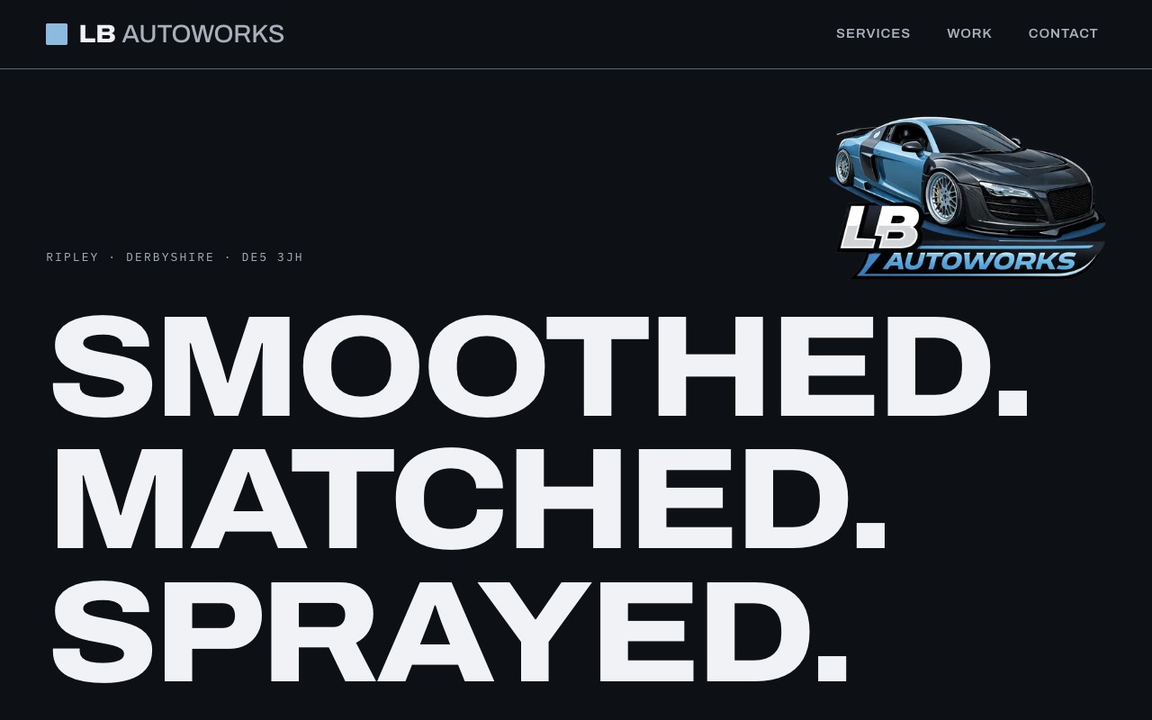 The LB Autoworks website
