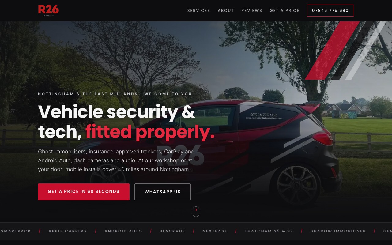 The R26 Installs website